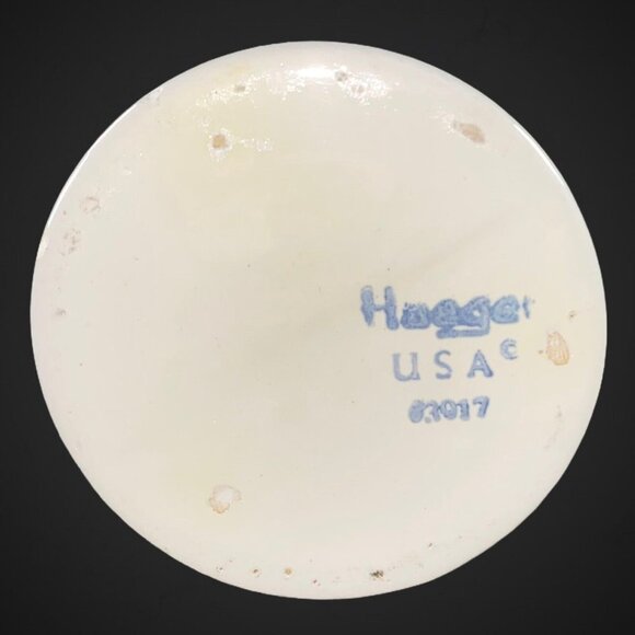 Vintage Haeger USA Christmas Poinsettia Flower 6”T 4”W Cylinder Vase - Picture 8 of 8